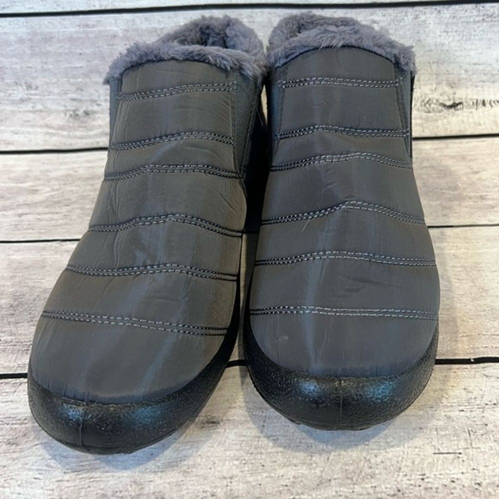 NWOT Ankle Snow Boots‎ Fur Lining Thickening Slip On Winter Shoes Medium 9-10